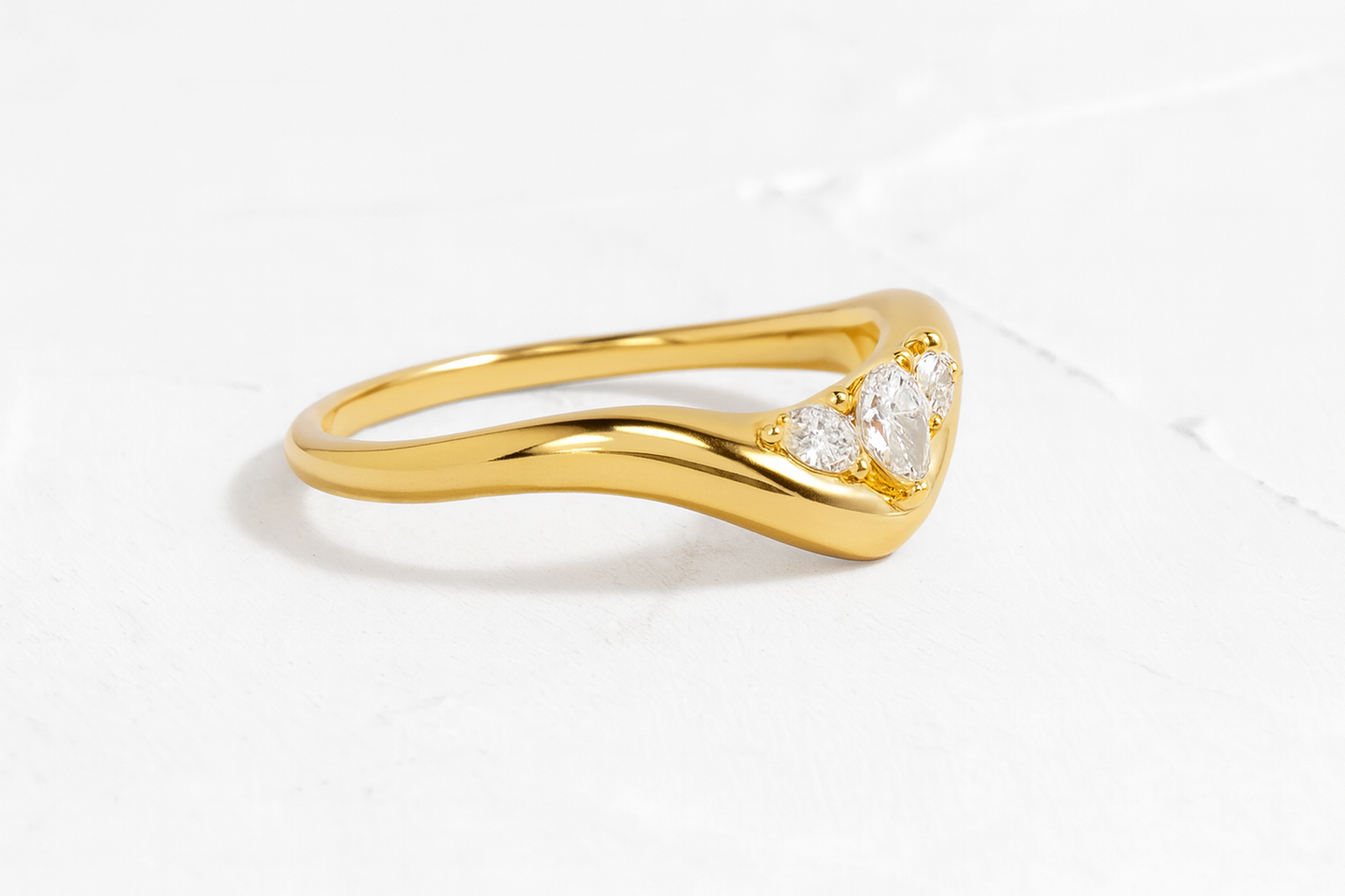 The Band with Pear Diamonds