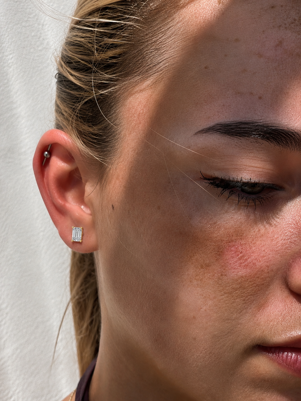 ÉLAN Emerald Diamond Studs