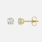 4 Prong Basket Stud Earrings in 18K Yellow Gold - 18K Yellow Gold - 0.25ct -