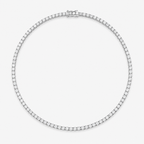Illusion Setting LG Diamond Tennis Necklace