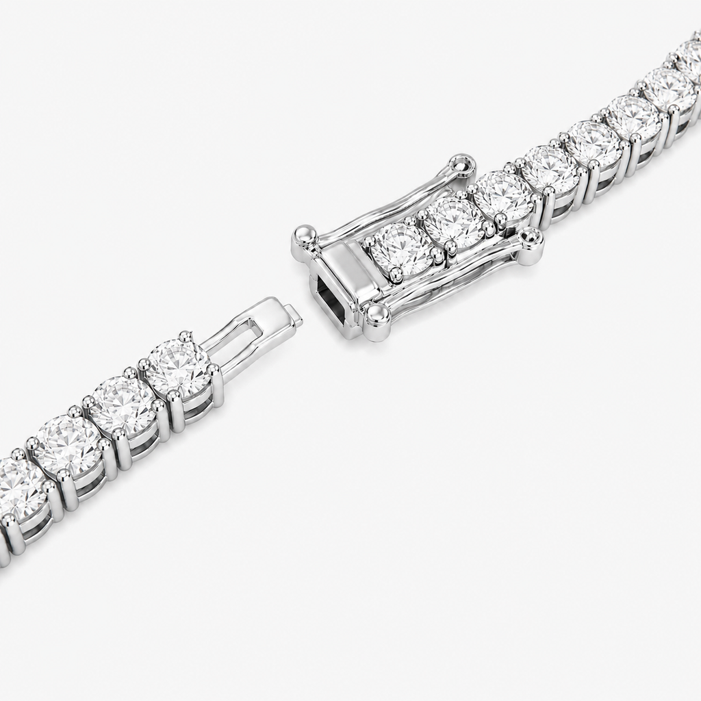 Diamond Tennis Bracelet Illusion Setting