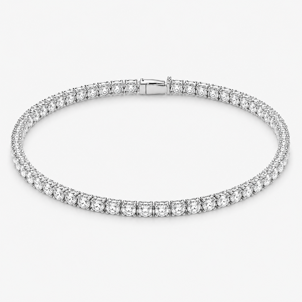 Diamond Tennis Bracelet Illusion Setting