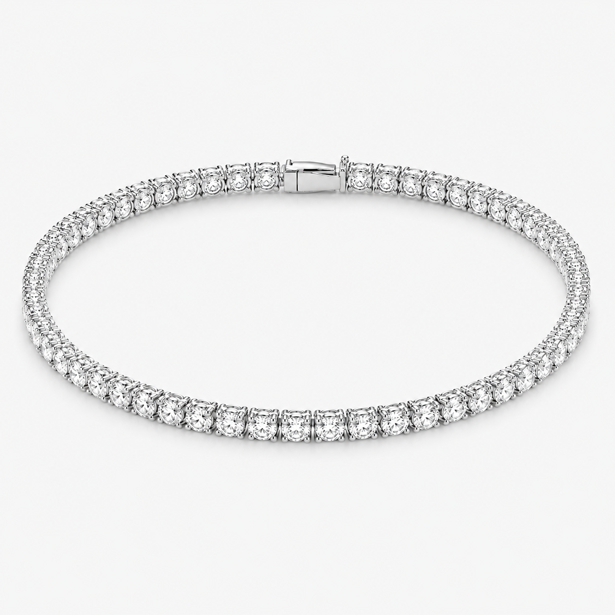 Diamond Tennis Bracelet Illusion Setting