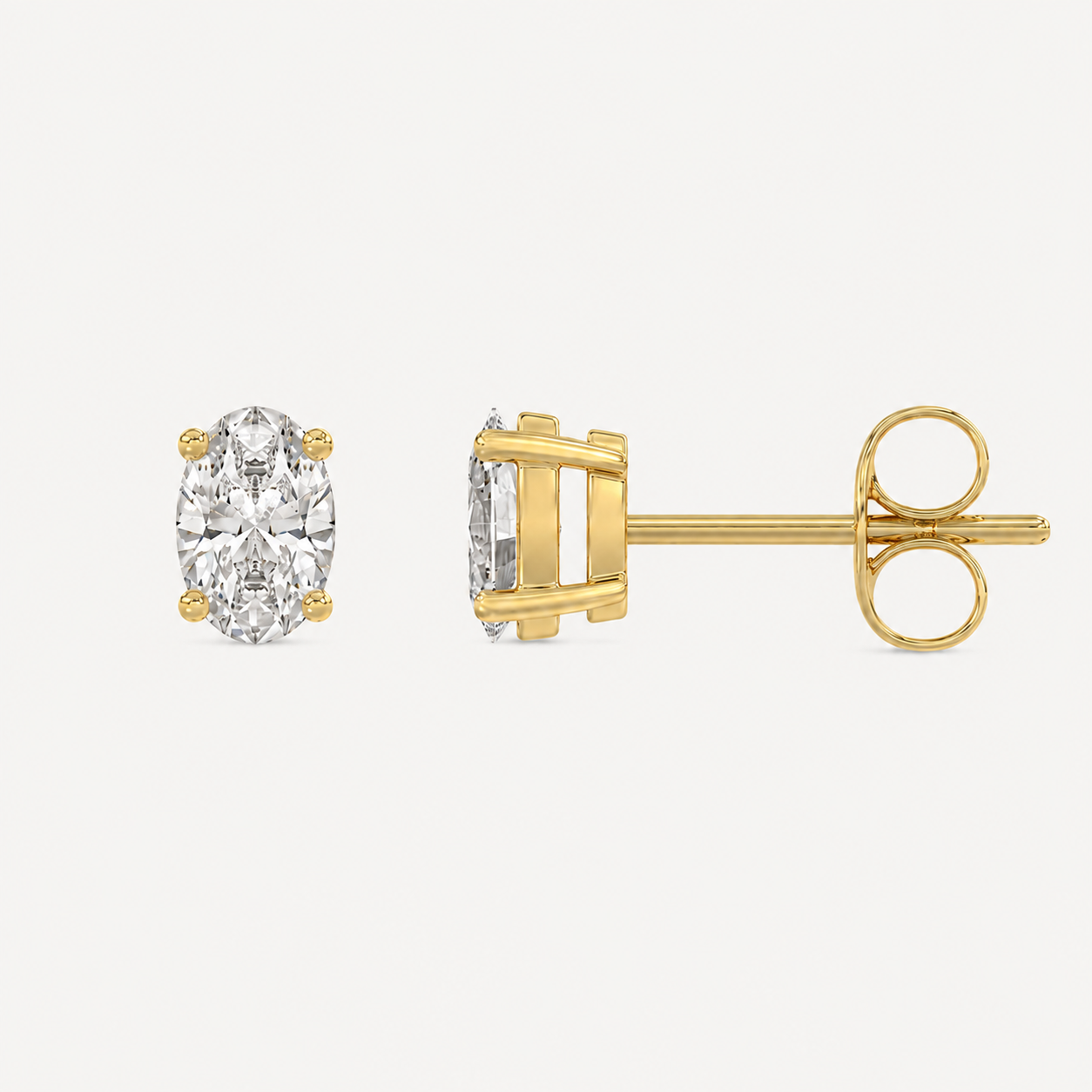 Élan Oval Diamond Studs