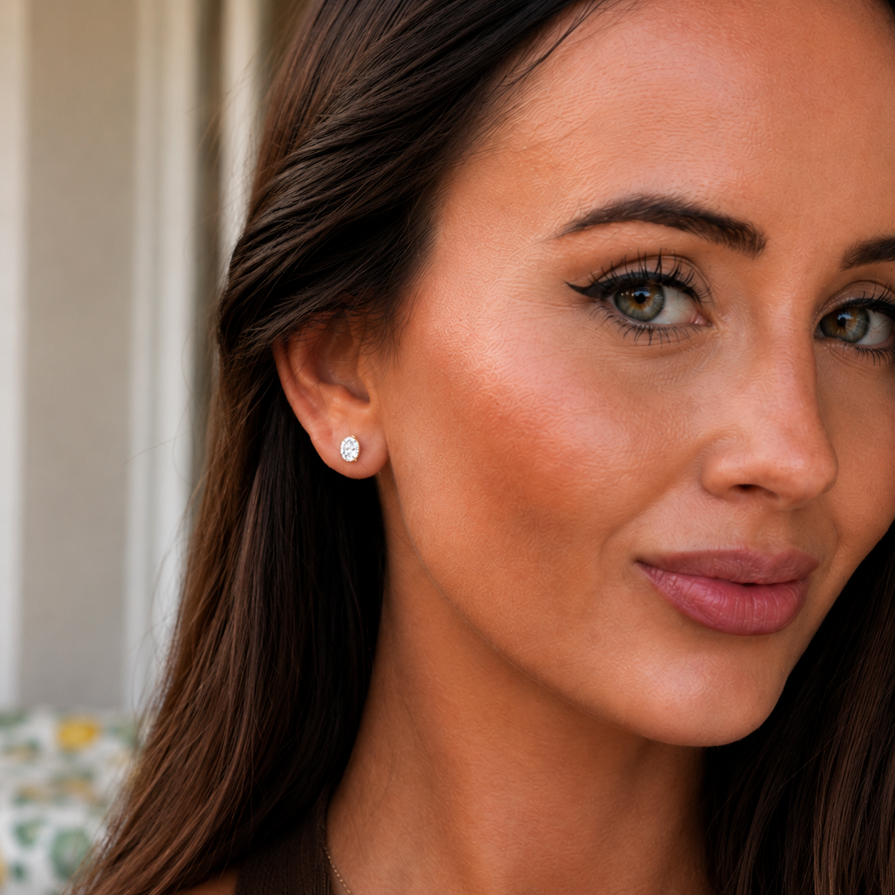 Élan Oval Diamond Studs