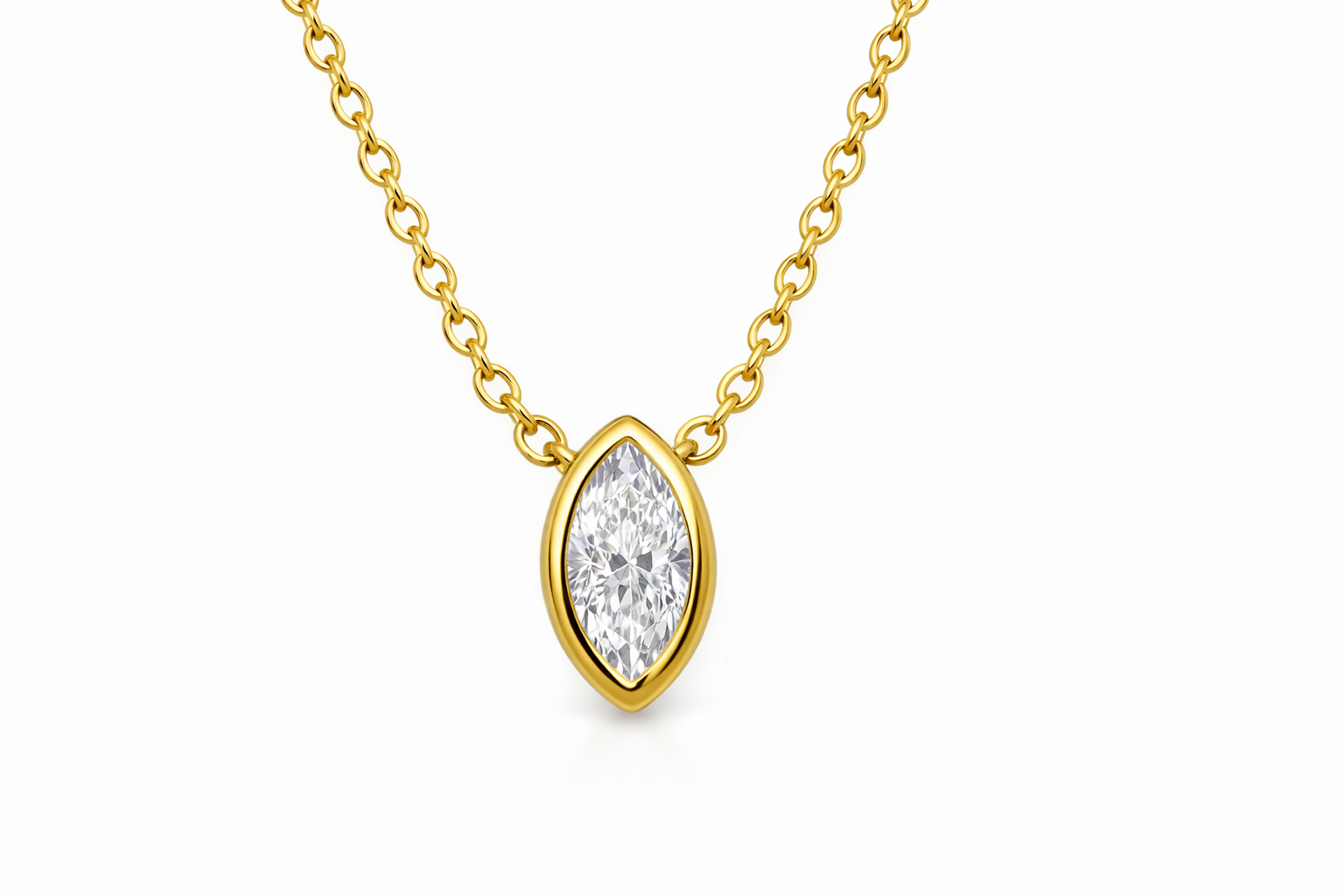 Navette Éclat Diamond Pendant