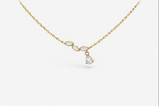 Marquise & Pear Diamond Pendant