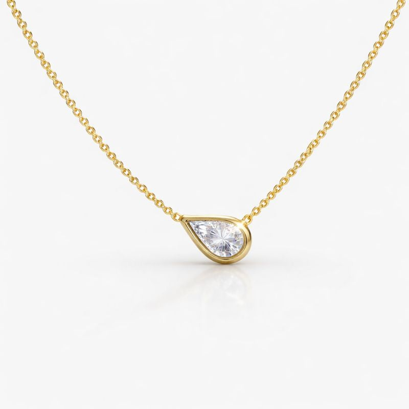 Pear-Shaped Lab-Grown Diamond Pendant