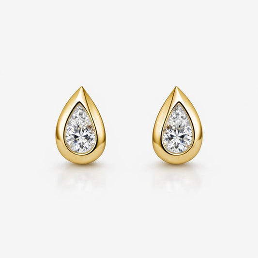 Button Eye Diamond Studs