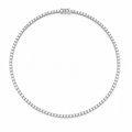 Illusion Setting LG Diamond Tennis Necklace