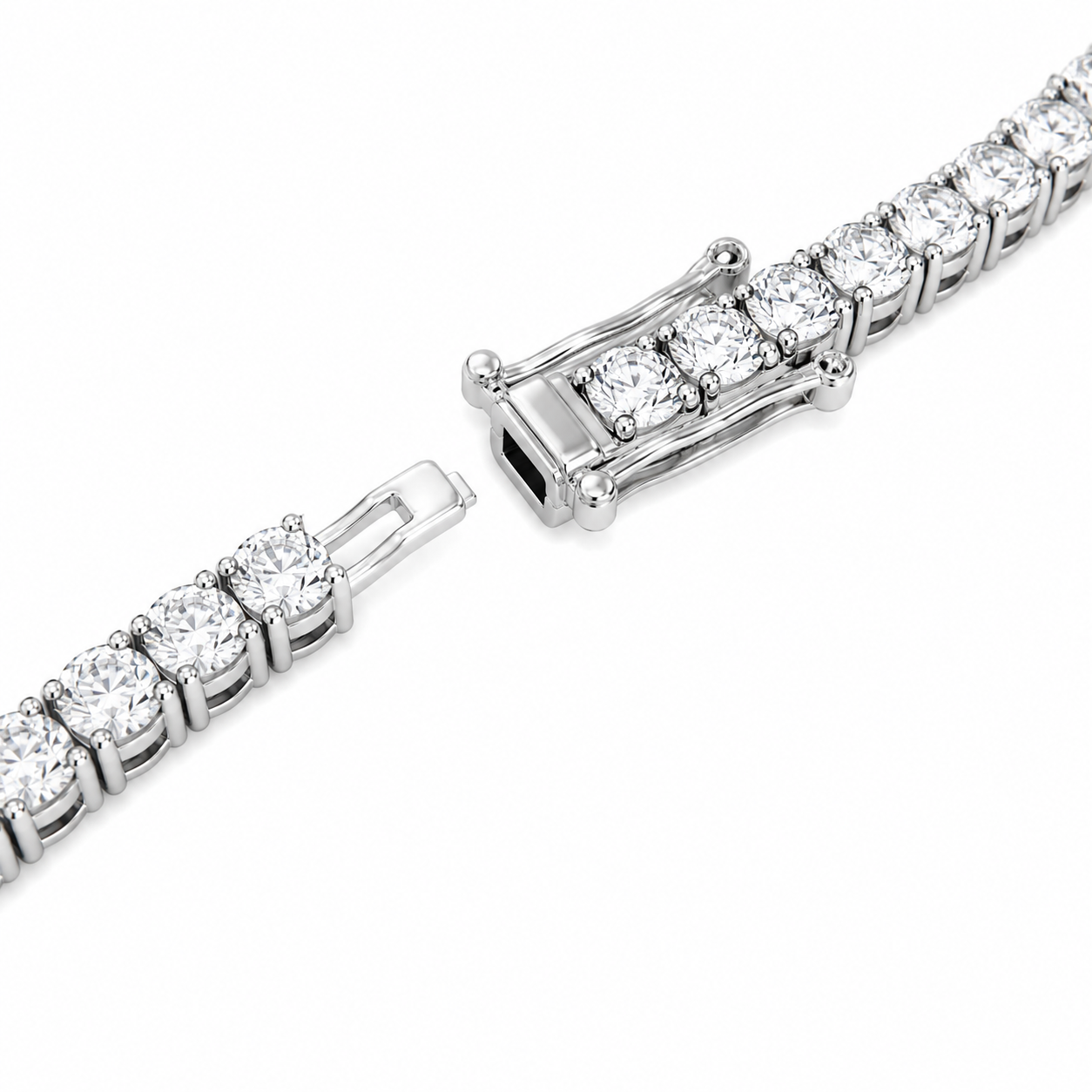 Illusion Setting LG Diamond Tennis Necklace