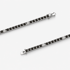 Midnight Pyramid Tennis Bracelet