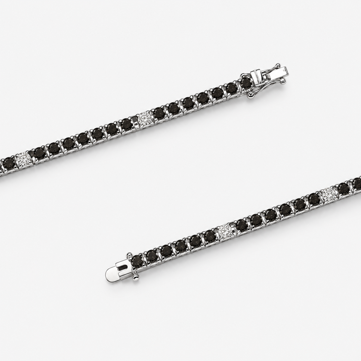 Midnight Pyramid Tennis Bracelet