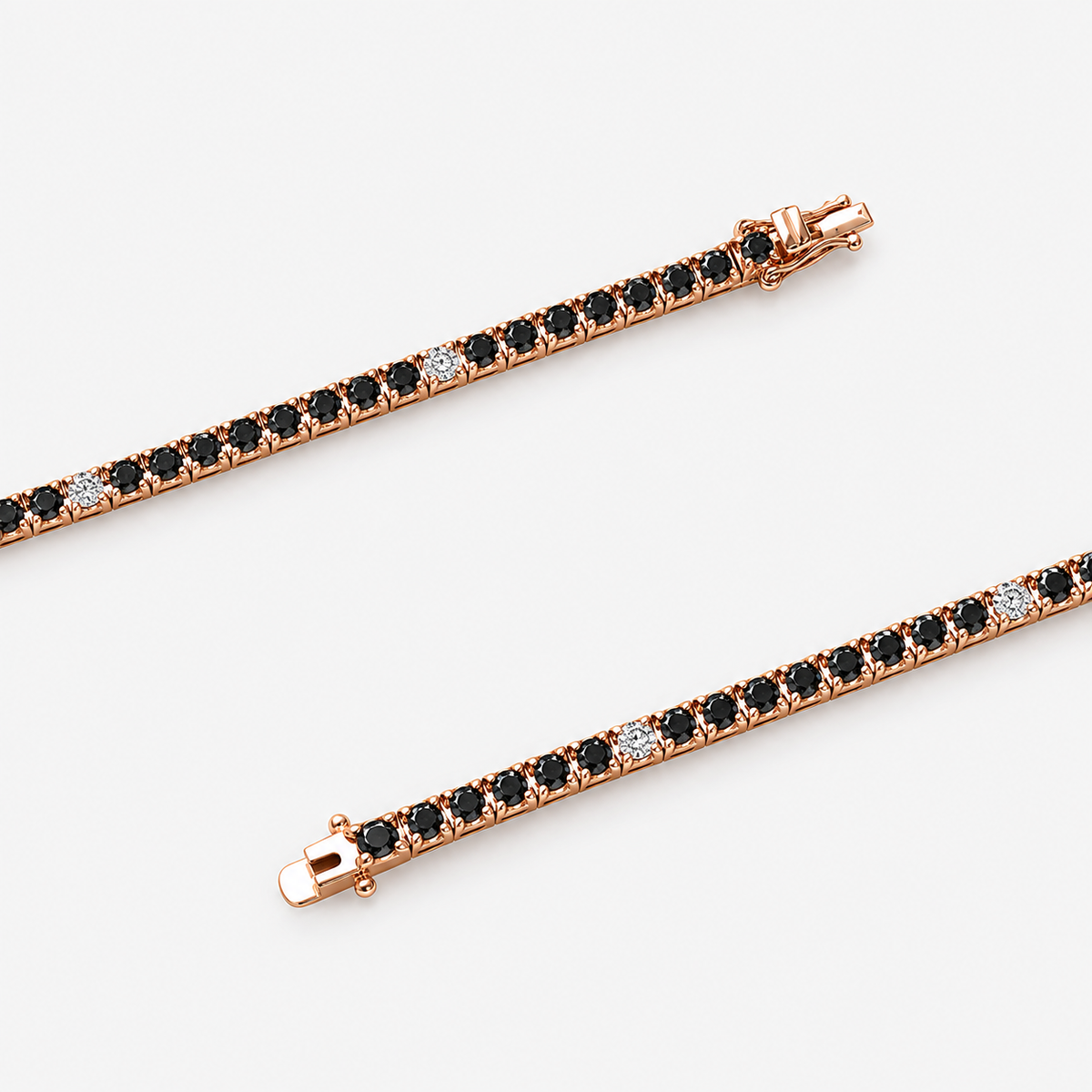 Midnight Pyramid Tennis Bracelet