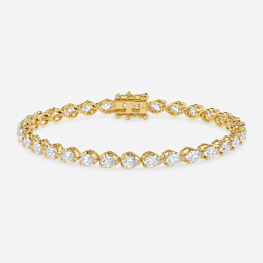 Pear Harmony Tennis Bracelet