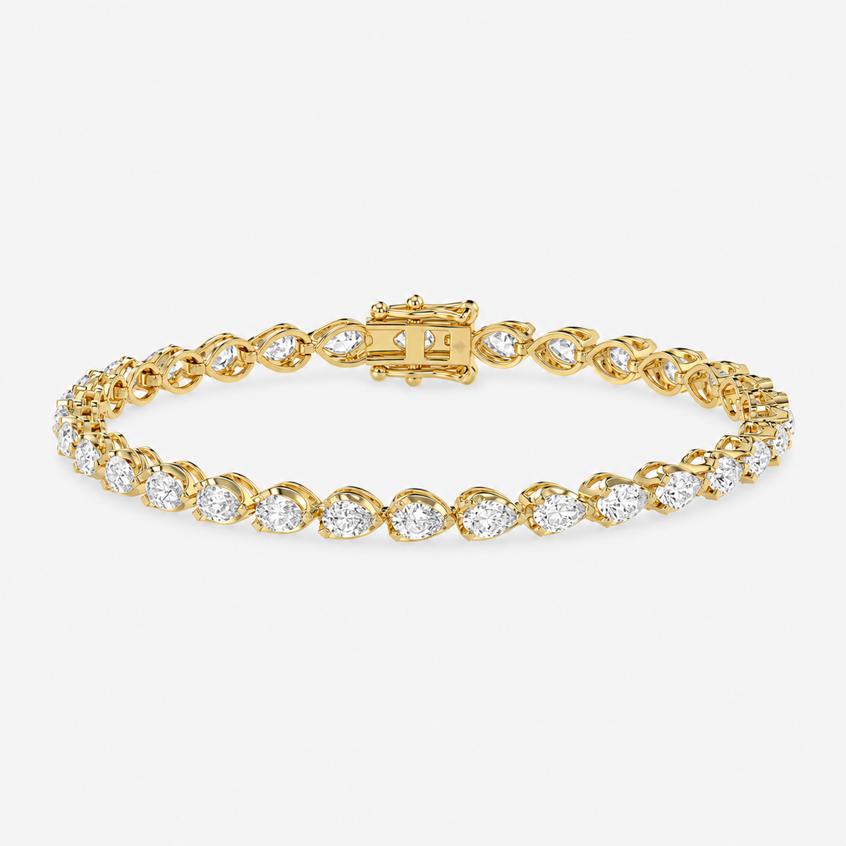 Pear Harmony Tennis Bracelet