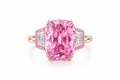 Cushion-Cut Kunzite & Pavé Diamond Cocktail Ring