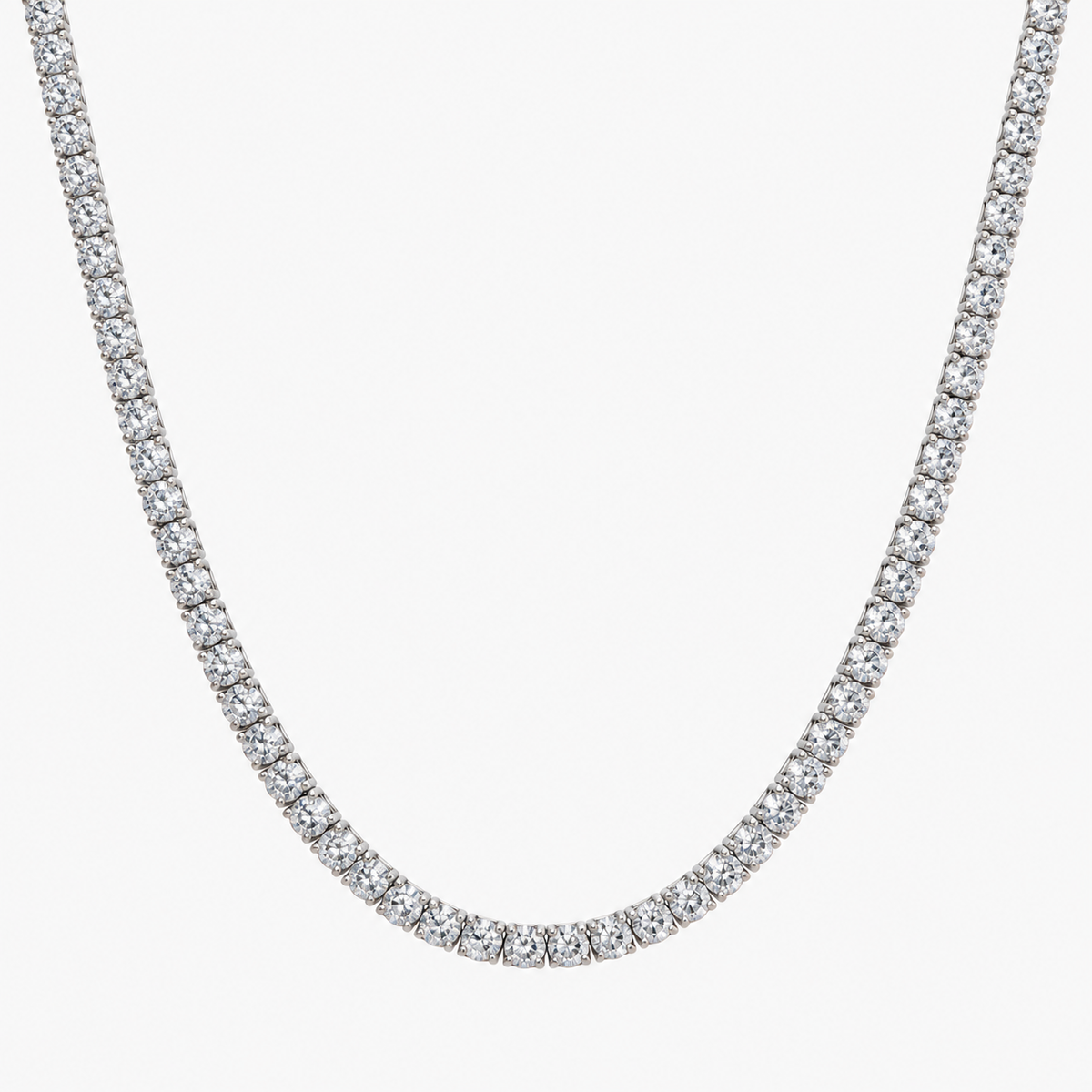 Diamond Eternity Tennis Necklace — 7.00 ct