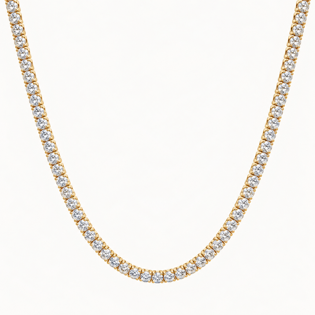 Diamond Eternity Tennis Necklace — 7.00 ct