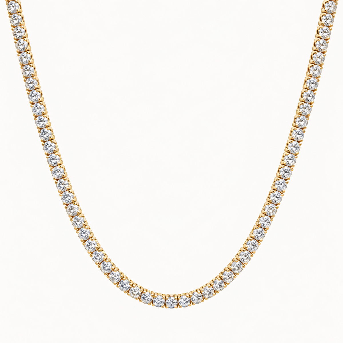 Diamond Eternity Tennis Necklace — 7.00 ct