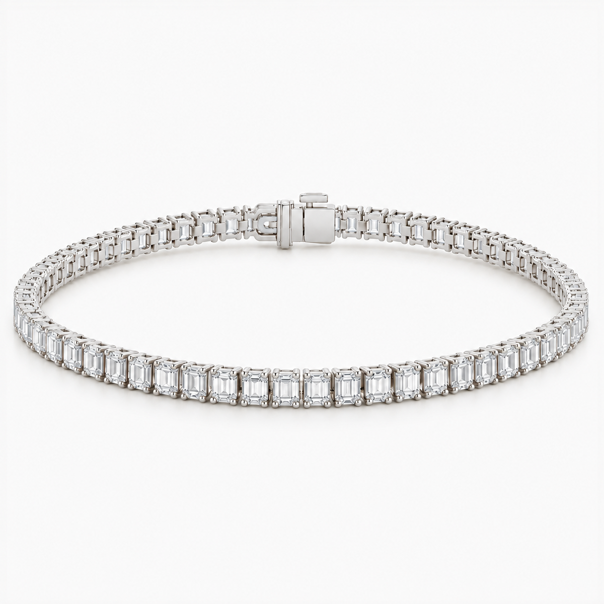 Emerald Cut Tennis Bracelet 5 ct