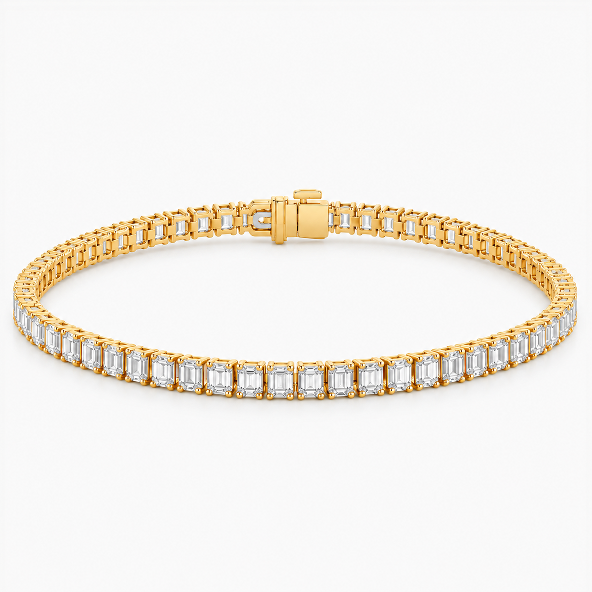 Emerald Cut Tennis Bracelet 5 ct