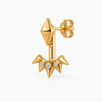 Adjustable Diamond Ear Jacket Earrings