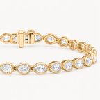 Pear East-West Tennis Bracelet