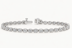 Oval Diamond Tennis Bracelet