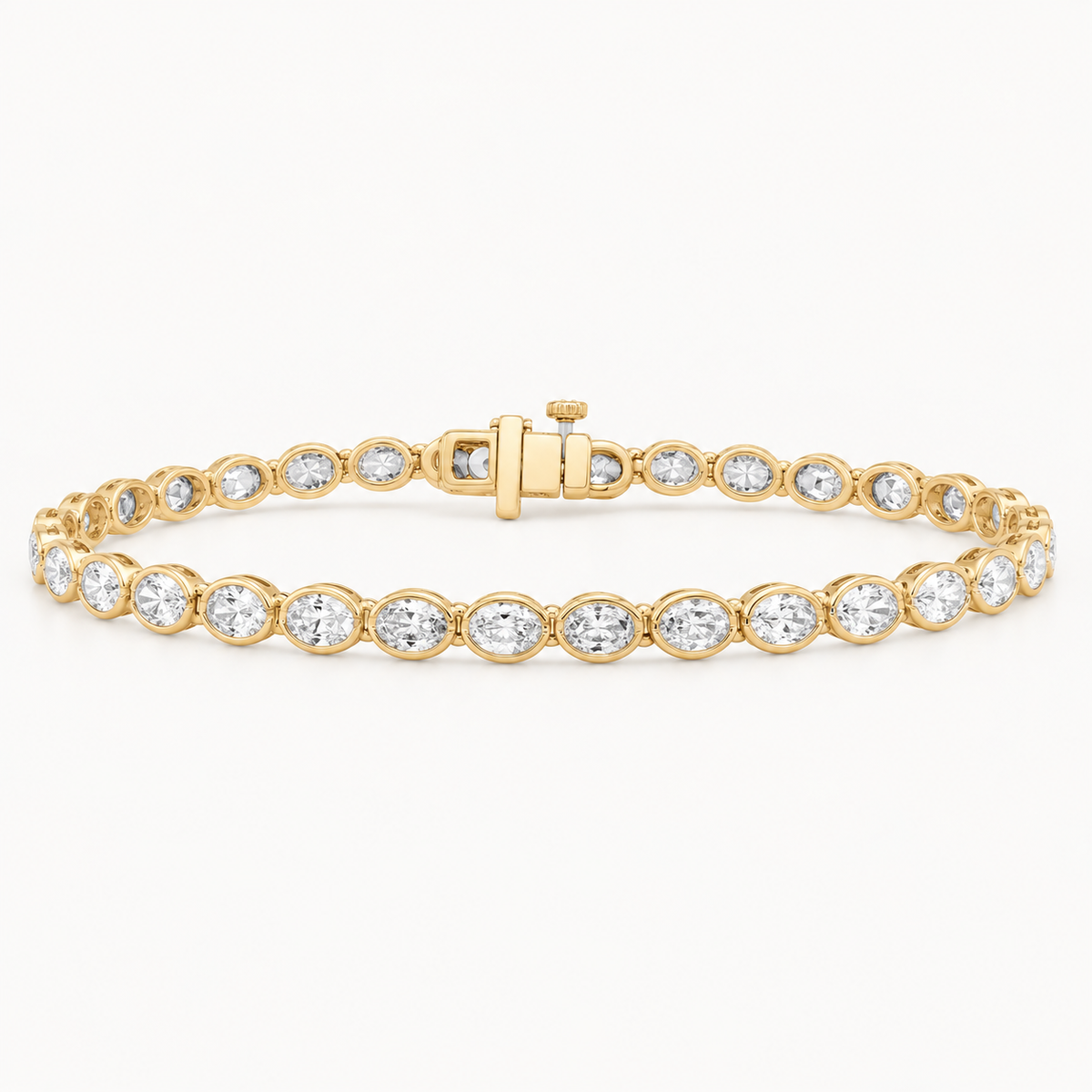 Oval Diamond Tennis Bracelet