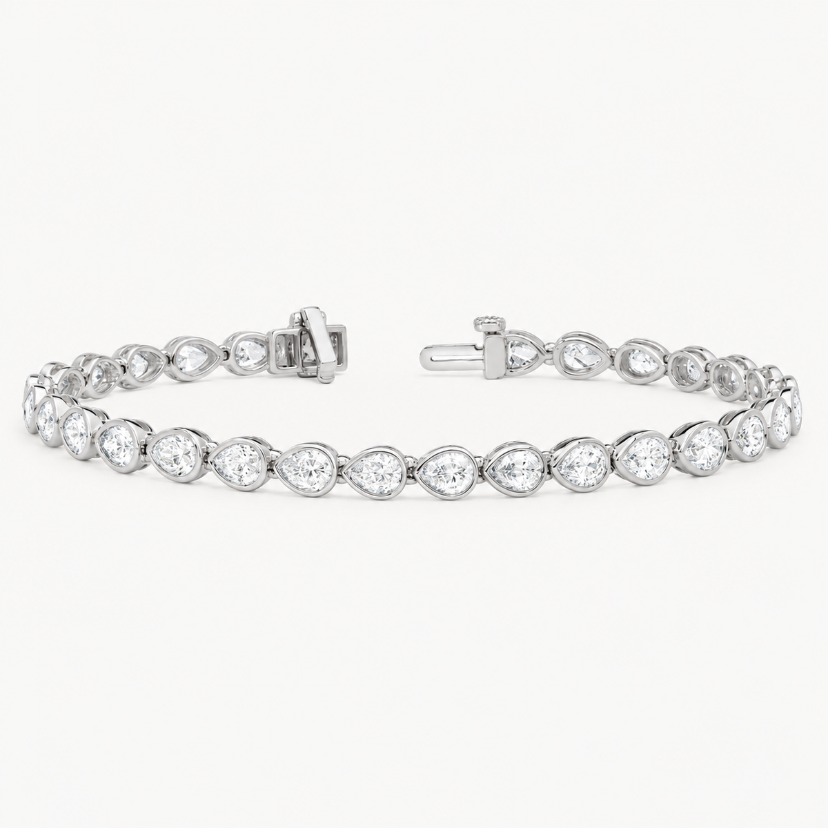 Pear East-West Tennis Bracelet