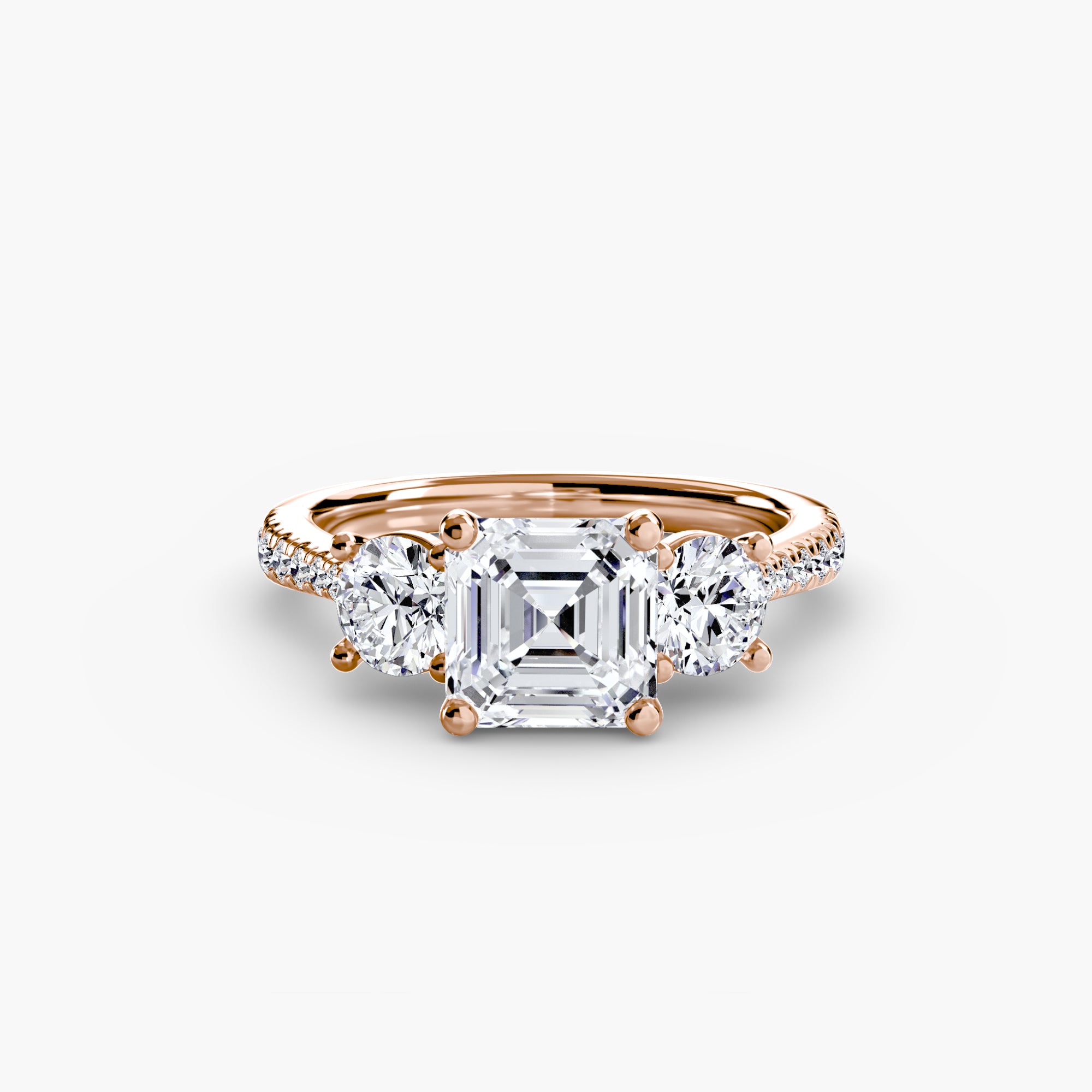 Pavé Trilogy Ring