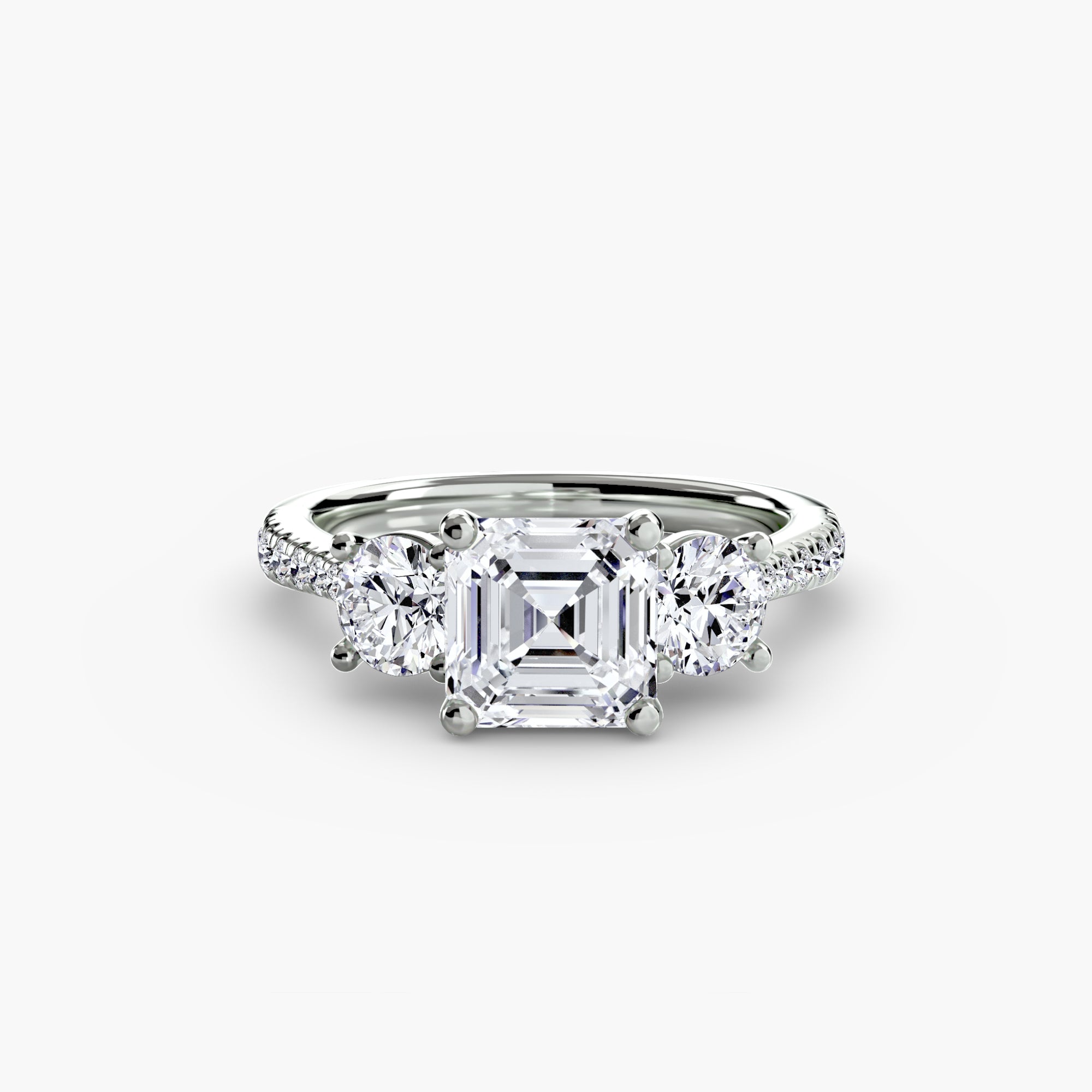 Pavé Trilogy Ring