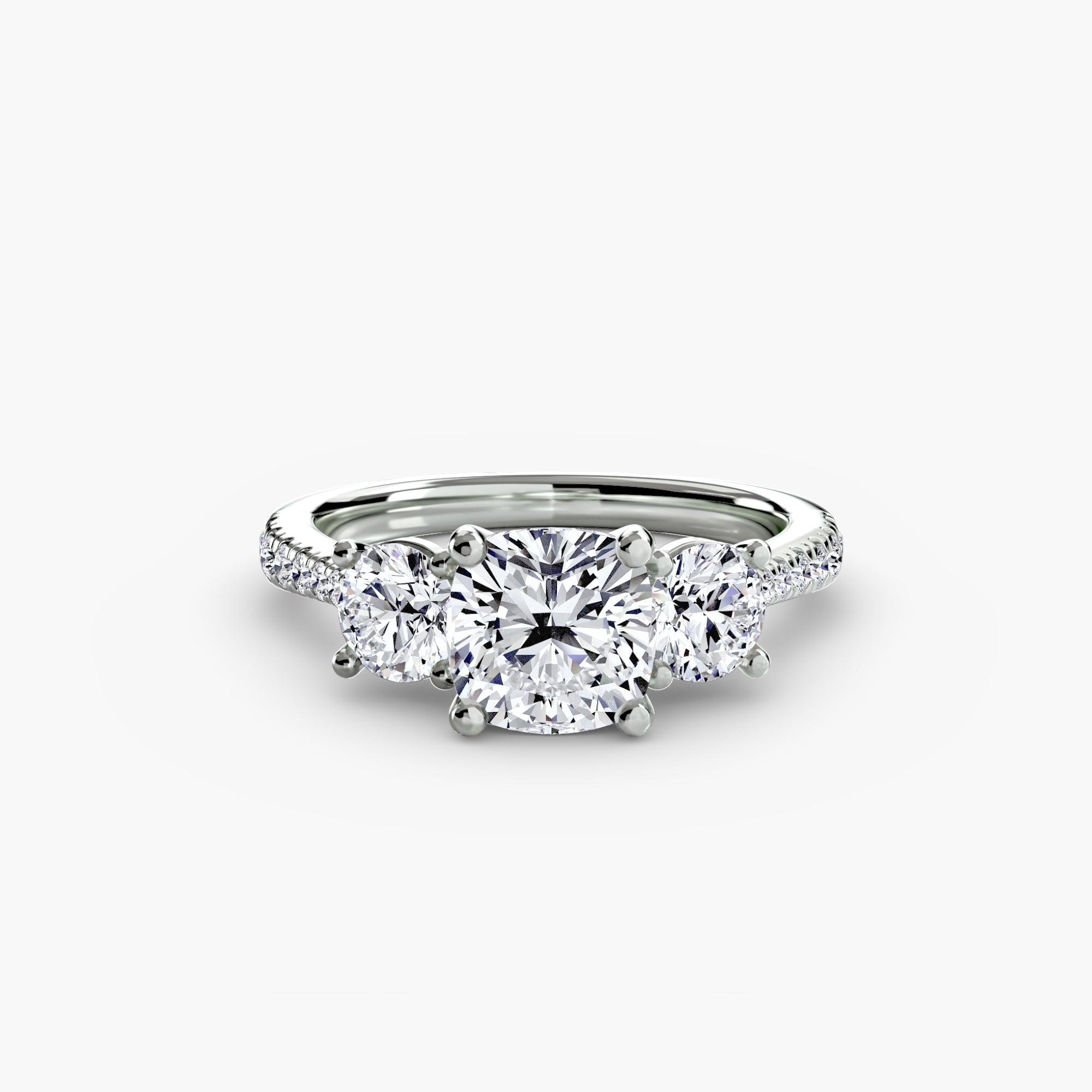 Pavé Trilogy Ring
