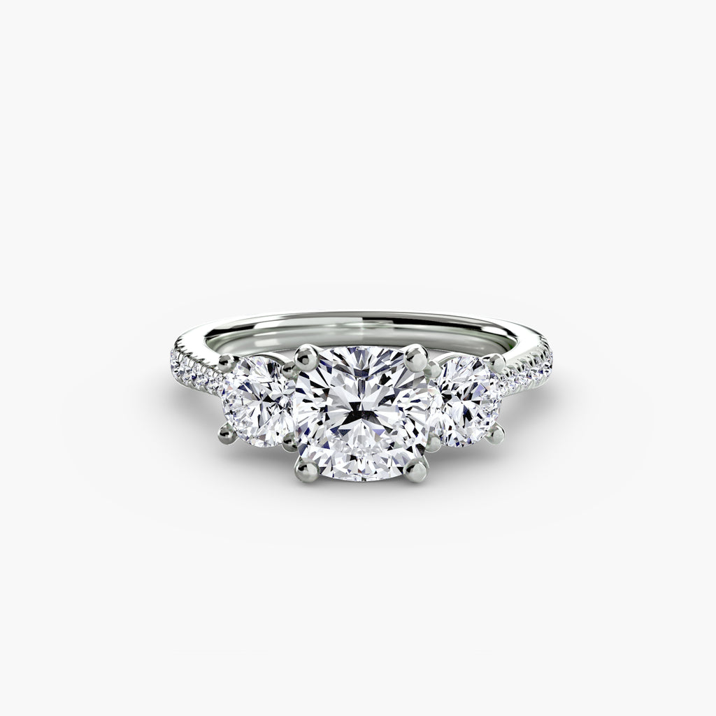 Pavé Trilogy Ring