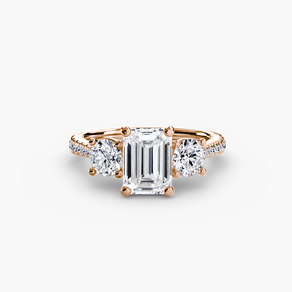 Pavé Trilogy Ring