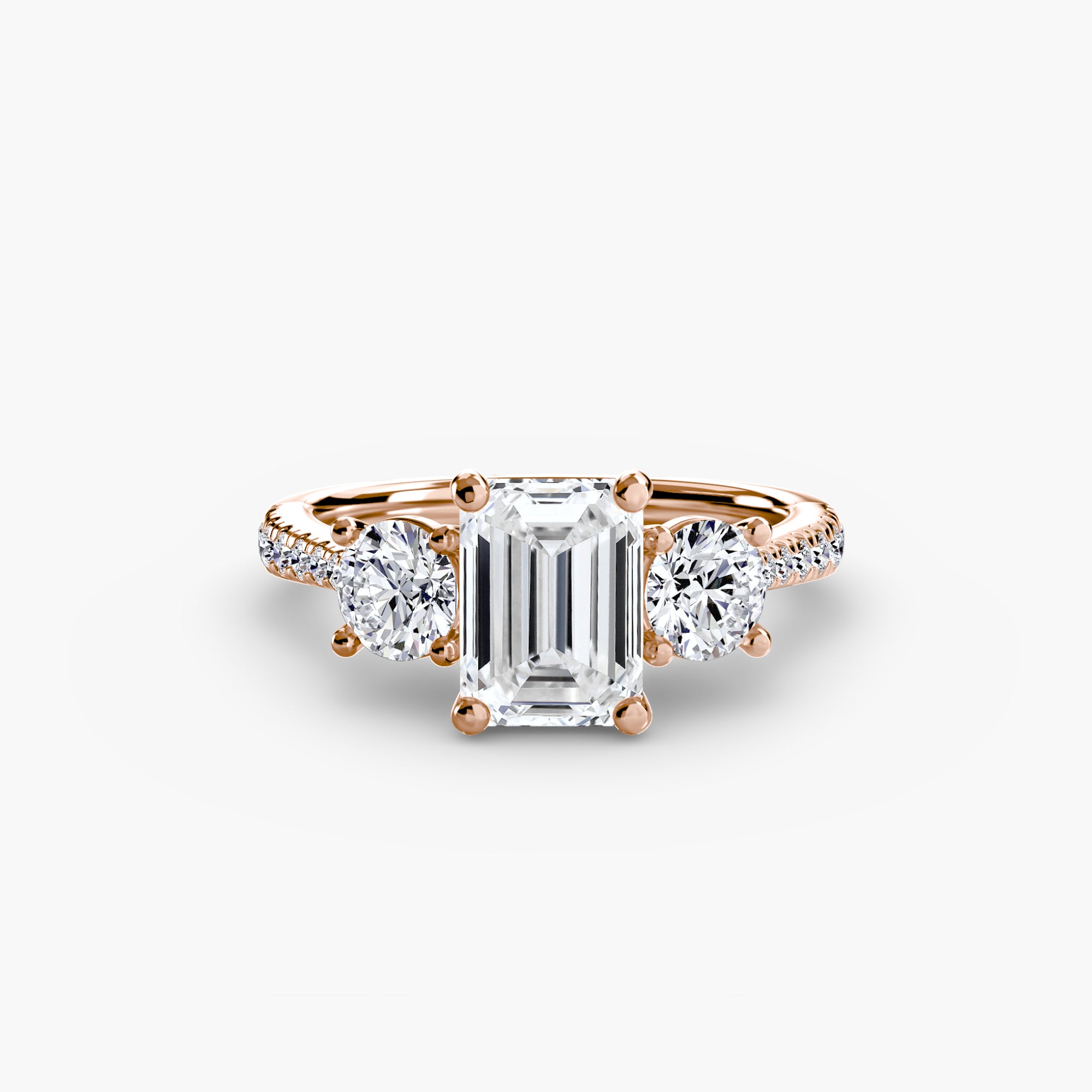 Pavé Trilogy Ring