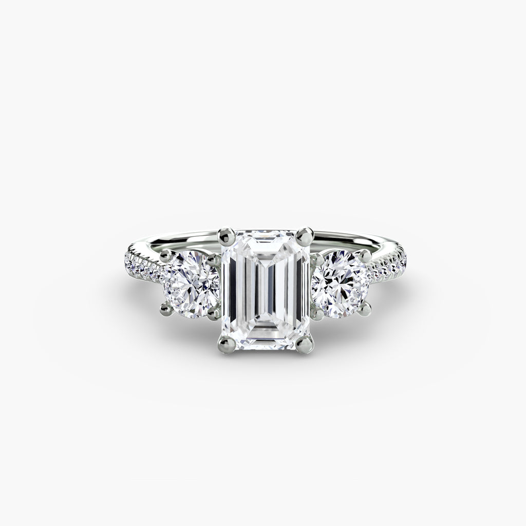 Pavé Trilogy Ring