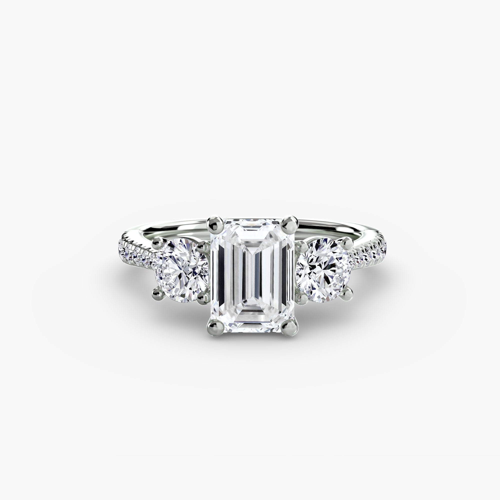 Pavé Trilogy Ring