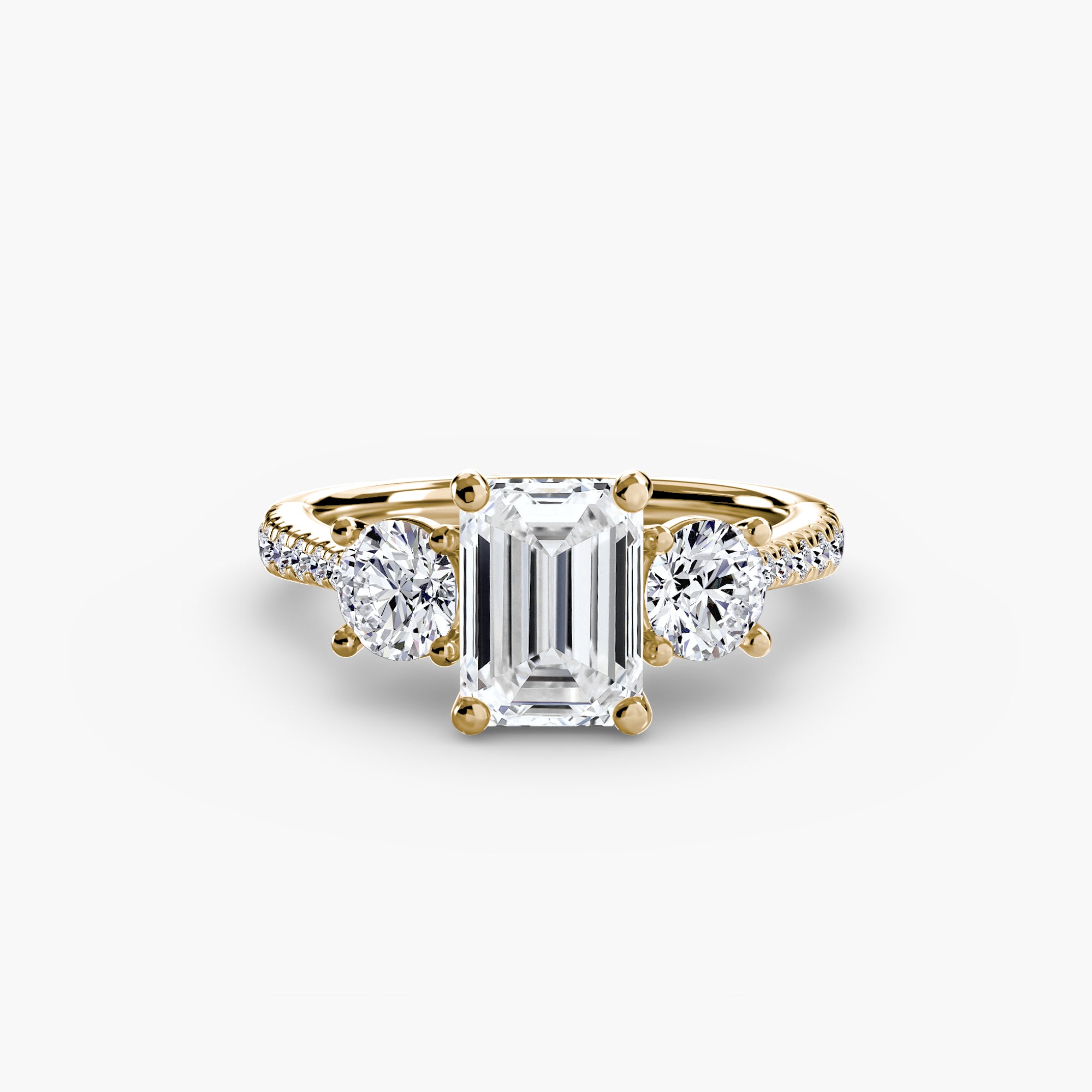 Pavé Trilogy Ring