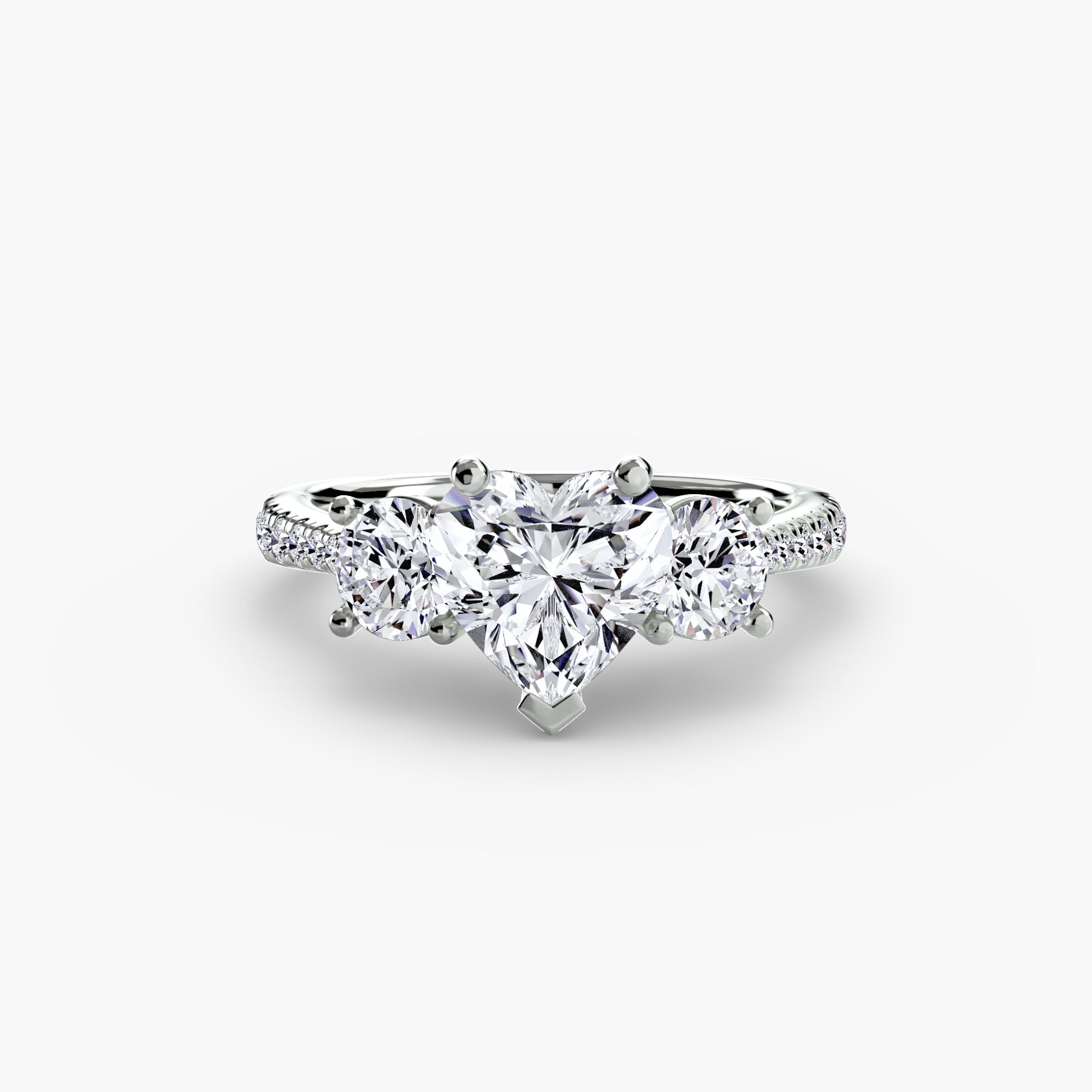 Pavé Trilogy Ring