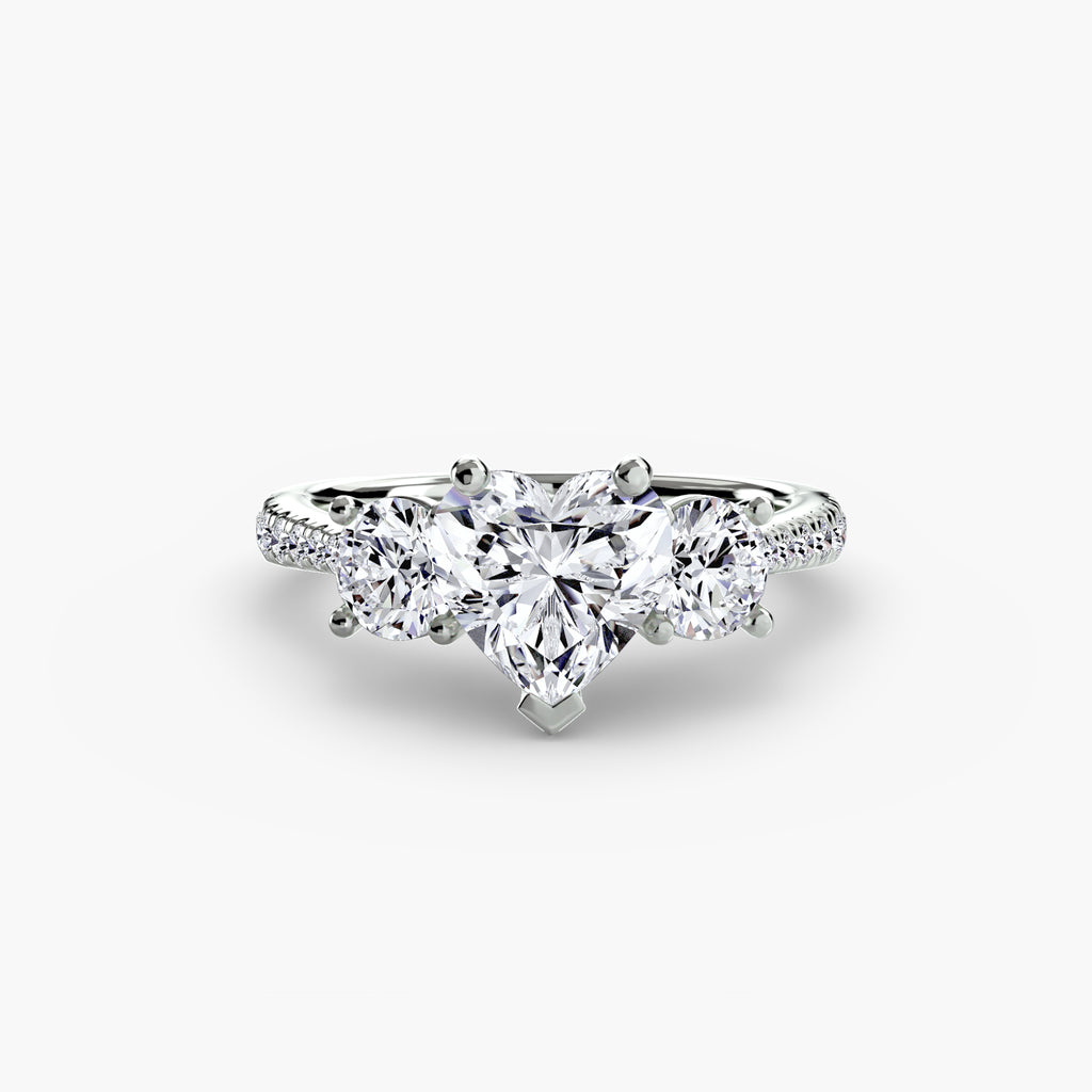 Pavé Trilogy Ring