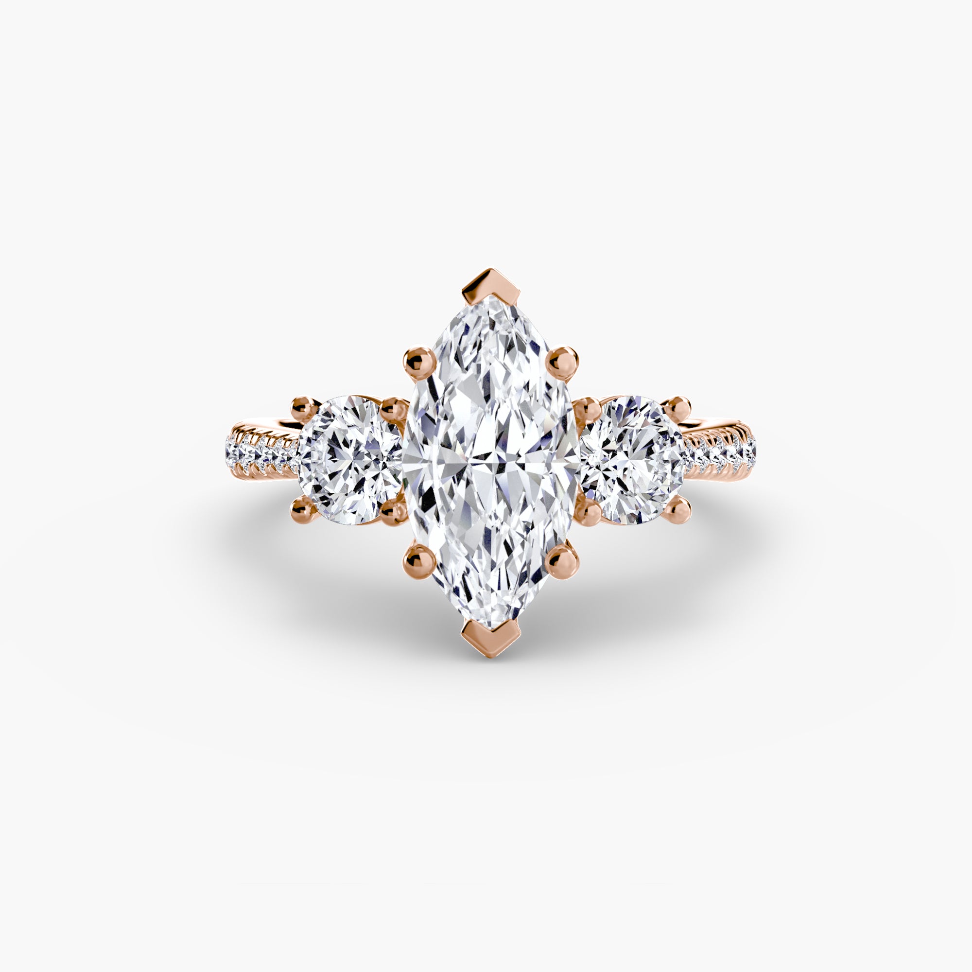 Pavé Trilogy Ring