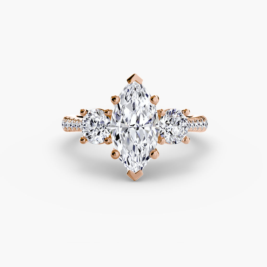 Pavé Trilogy Ring