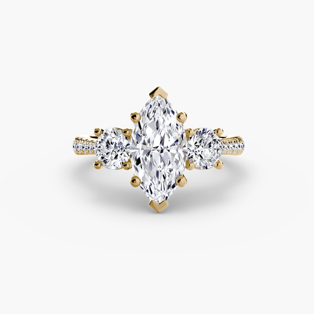 Pavé Trilogy Ring