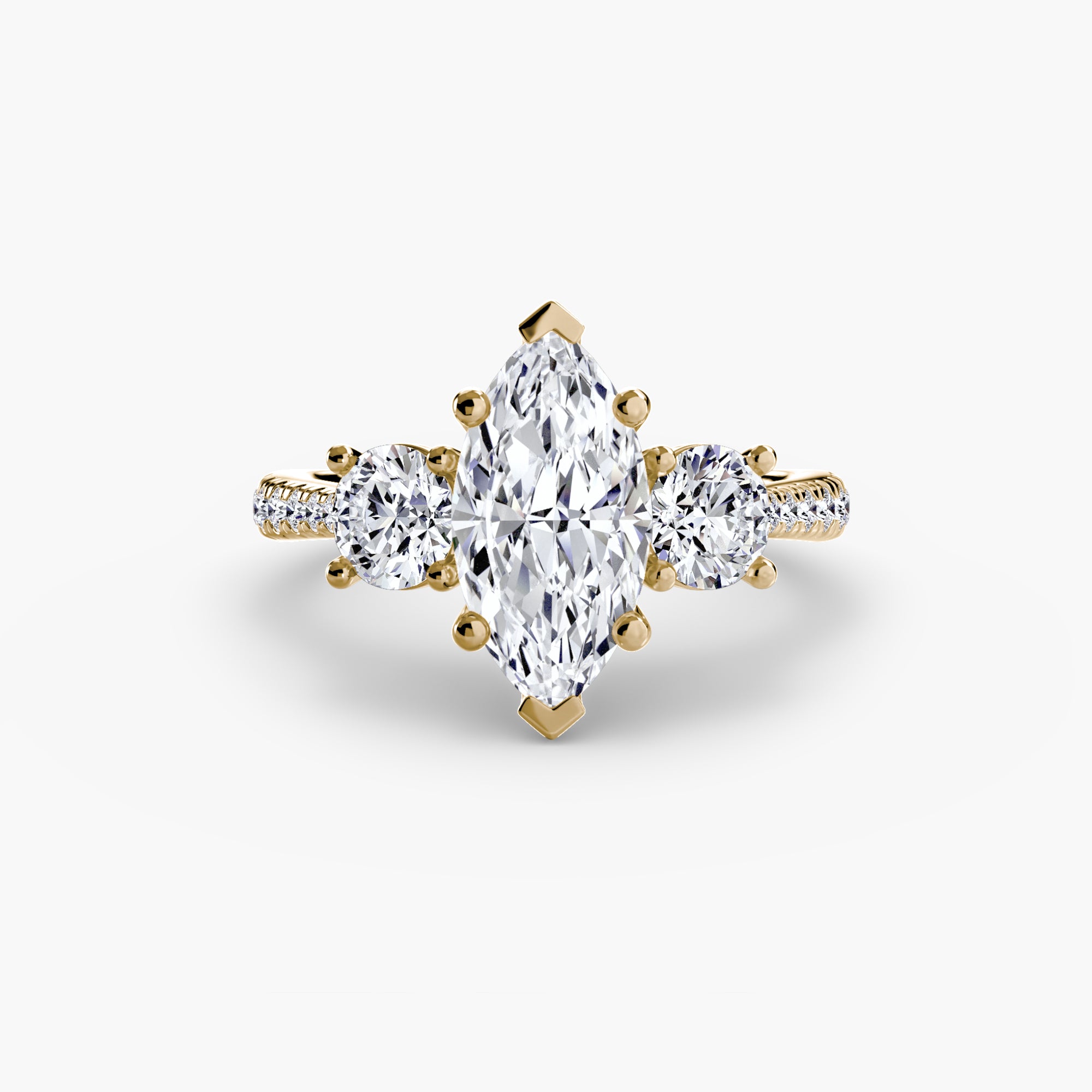 Pavé Trilogy Ring