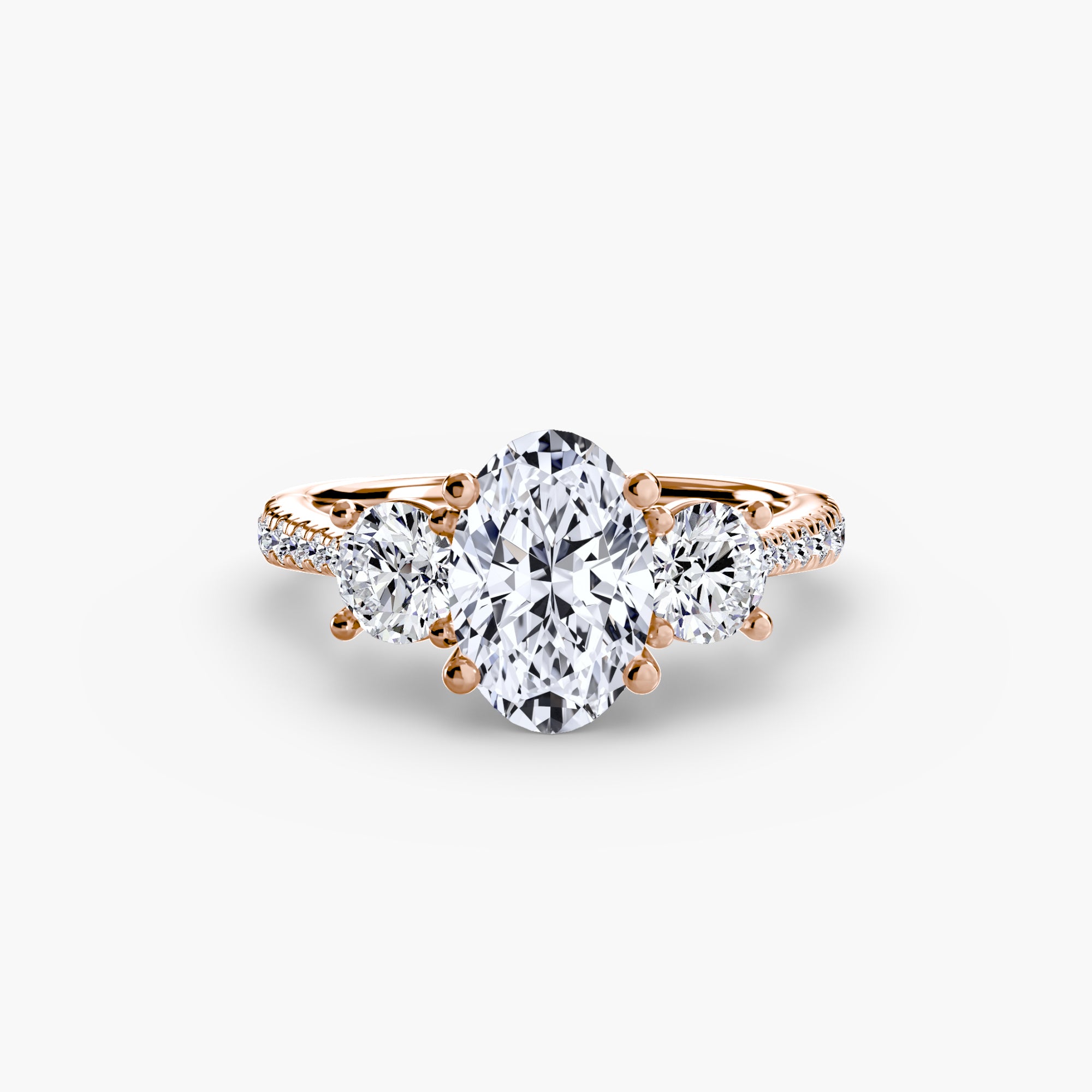 Pavé Trilogy Ring