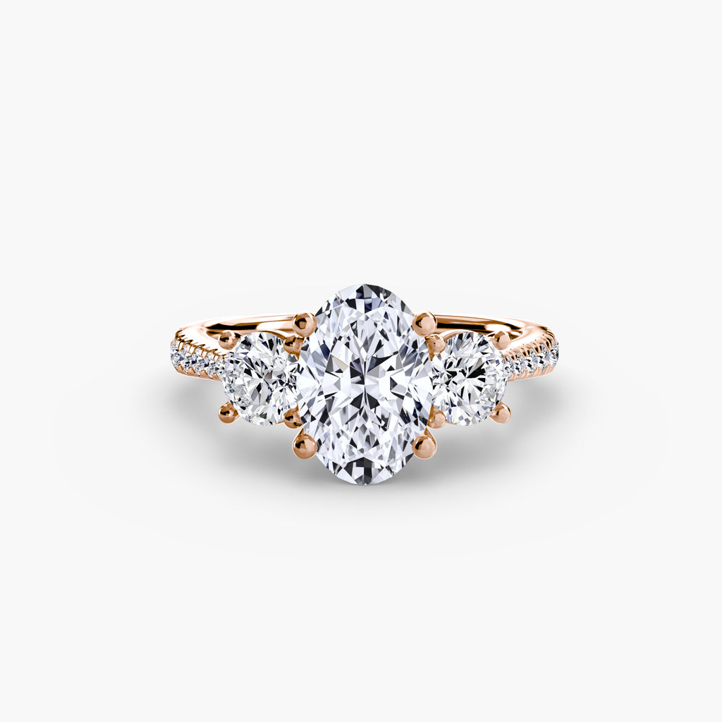 Pavé Trilogy Ring