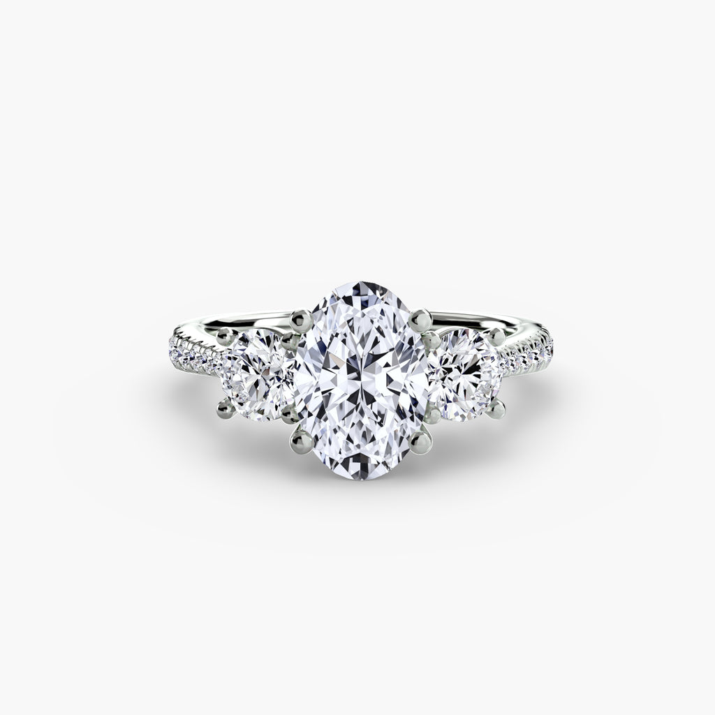 Pavé Trilogy Ring