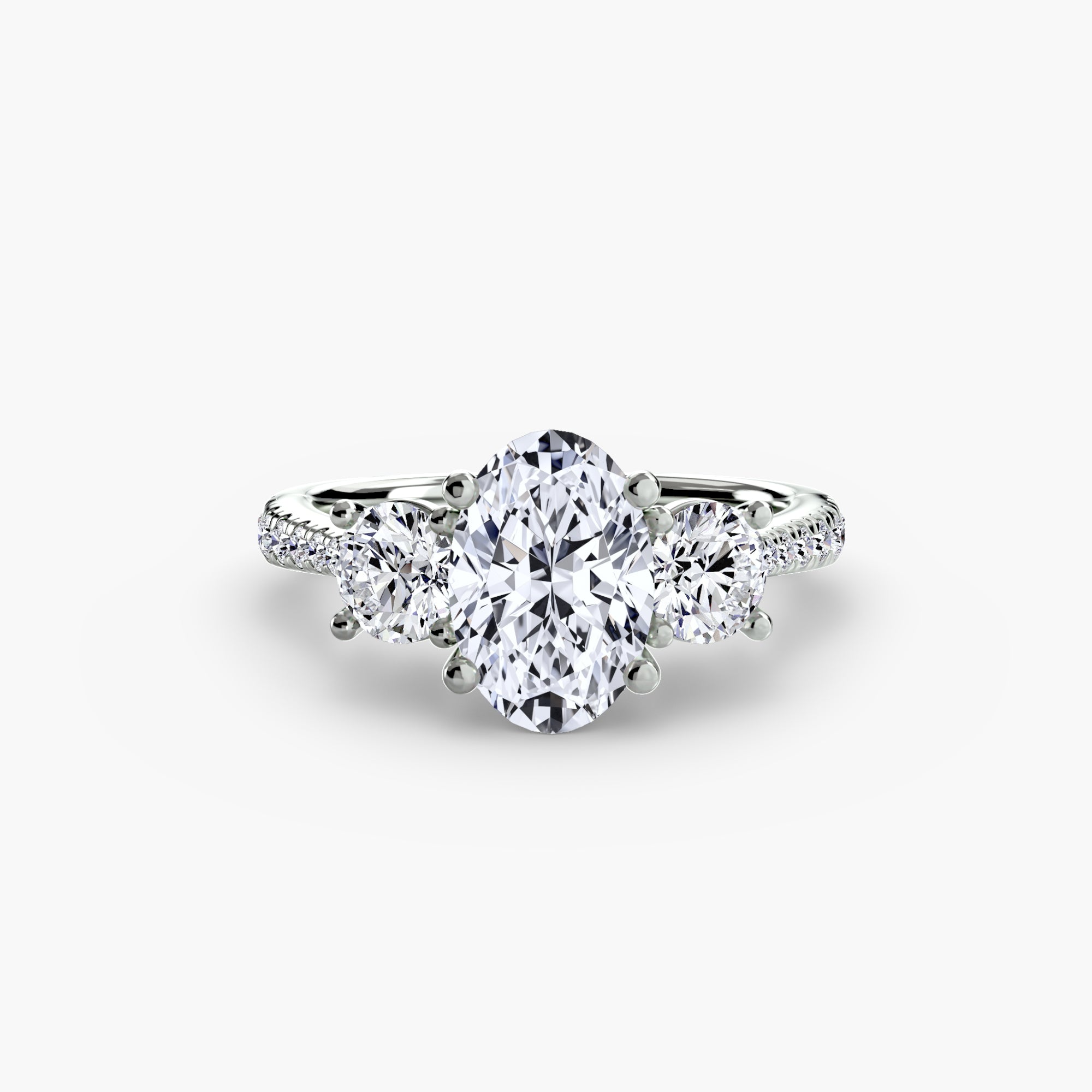 Pavé Trilogy Ring